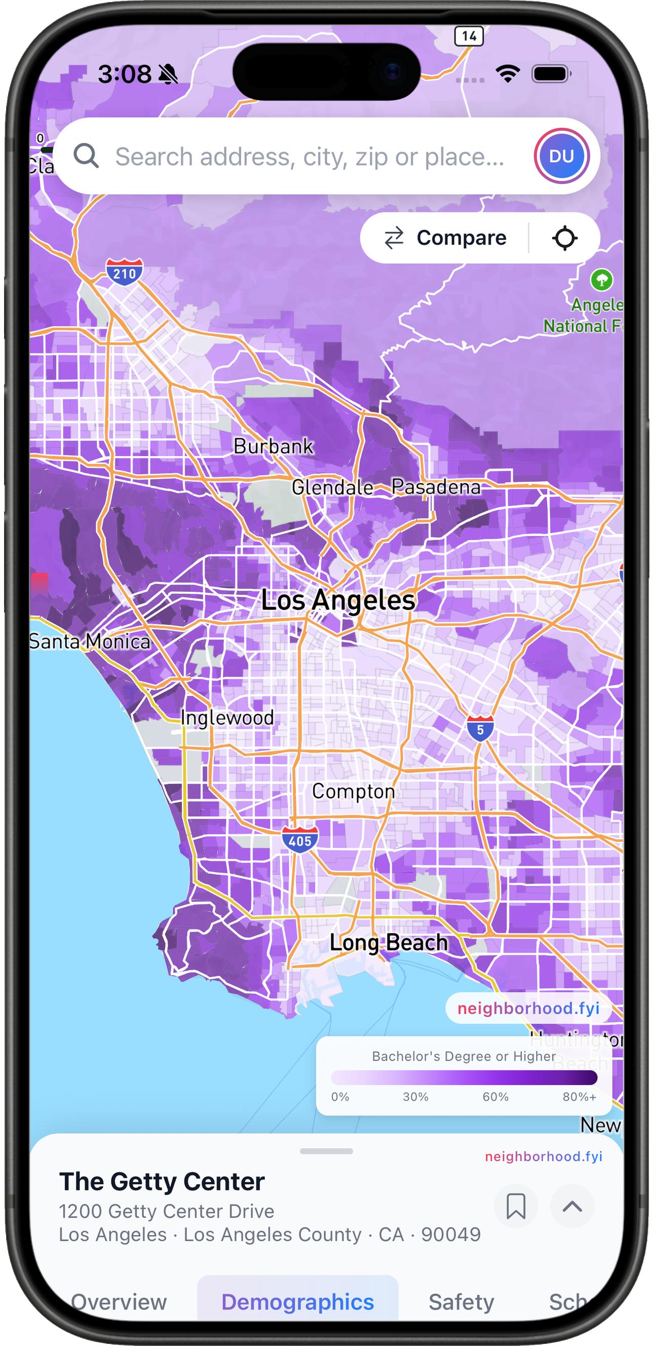 Education heatmap