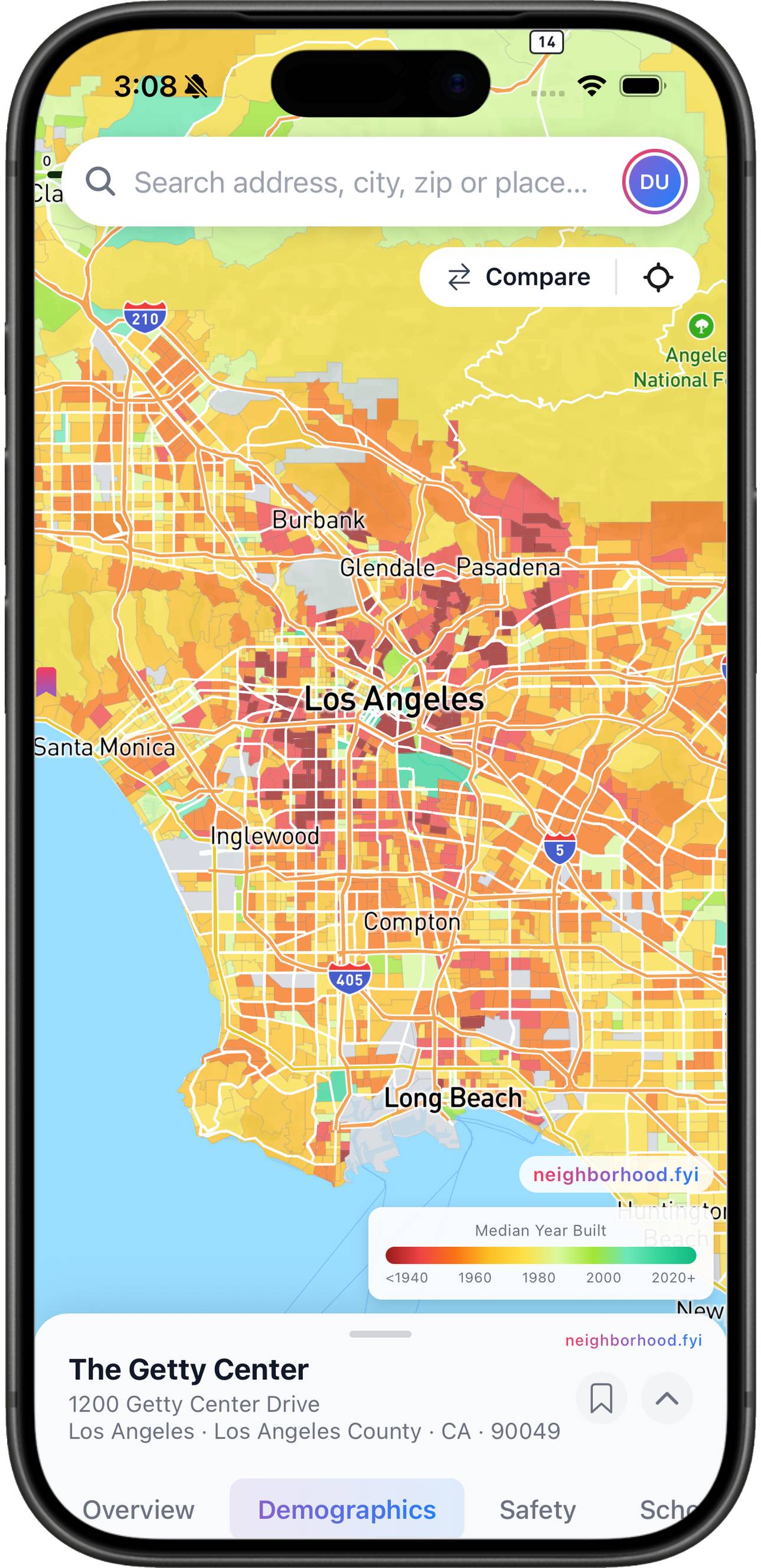 House age heatmap